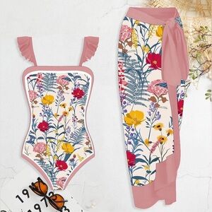 IBTOM CASTLE Floral Women’s Bikini Set 2 piece Beachwear Swimwear vacation L